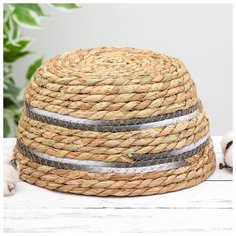 Корзина для хранения Доляна плетеная, "Миа", 25*25*11 см (5046187)