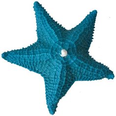 Свеча из воска "Морская звезда" бирюзовая