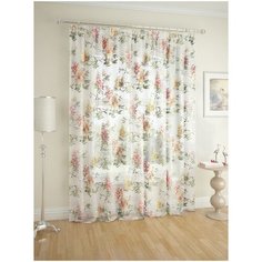 Тюль вуаль DDA с оранжевым принтом 300*260 см Arco Doro