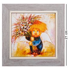 Панно керамическое Подарю тебе счастье 15х15 ANG-777 113-503805 Artangels