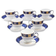 Чайный набор на 6 перс. Золотой Палермо (Gold Palermo Pavone) JK-200 113-451619