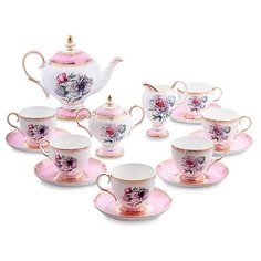 Чайный сервиз на 6 перс. Цветок Неаполя (Fiore Napoli Pavone) JK-124 113-451502