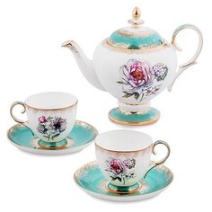 Чайный набор на 2 перс.Цветок Неаполя JK- 24 113-451402 Pavone
