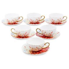Чайный набор на 6 перс. Фиор Элеганта AS-70 113-451667 Pavone