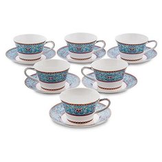 Чайный набор на 6 перс. Арабески (Arabesca Blue Pavone) JK-171 113-451549
