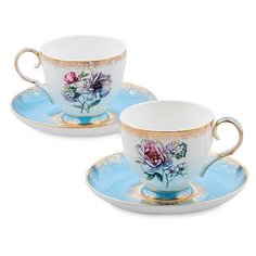 Чайный набор на 2 перс. Цветок Неаполя (Fiore Napoli Pavone) JK-128 113-451506