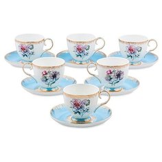 Чайный набор на 6 перс. Цветок Неаполя (Fiore Napoli Pavone) JK-130 113-451508