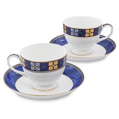 Чайный набор на 2 перс. Золотой Палермо (Gold Palermo Pavone) JK-199 113-451618