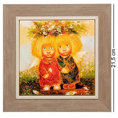 Панно керамическое Ангелы исполняющие мечты 15х15 ANG-414 113-502128 Artangels