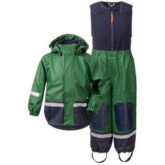 Комплект с полукомбинезоном Didriksons Boardman 503408 размер 100, Green Leaf