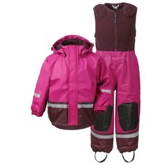 Комплект с полукомбинезоном Didriksons 503408 размер 100, 195 сиреневый
