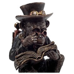 Статуэтка в стиле Стимпанк Обезьяна с книгой WS-193 113-904108 Veronese