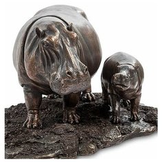 Статуэтка Бегемот с детенышем WS-773 113-903519 Veronese