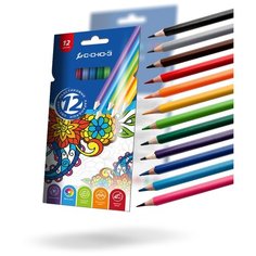 Союз Цветные карандаши Орнамент, 12 цветов (CNB3KZ-12)