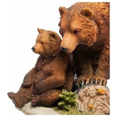 Статуэтка Бурый медведь с детенышем WS-776 113-903522 Veronese