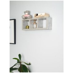 Настенная полка Том Полкер Архивариус 03 серый