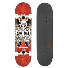 Скейтборд birdhouse TH Icon Complete, 31.5x8, красный/коричневый/белый