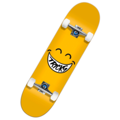 Скейтборд Tricks Skateboards Smiley Complete 7.375", 31.48x7.38, желтый