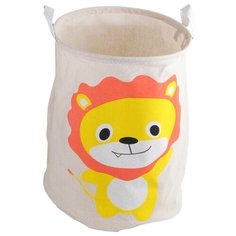 Корзина для детских игрушек "Львенок", размер в игровом виде 44х44х49 cм, мягкий пластик Джамбо Тойз