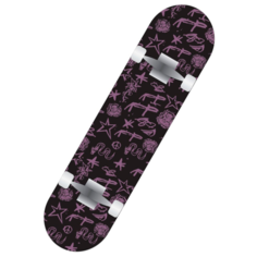 Скейтборд Quiksilver Snake 8.25", 32.5x8.25, серый/фиолетовый