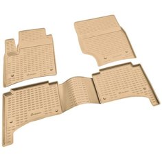 Коврики в салон VW Touareg I 10/2002-2010, 4 шт. (полиуретан, бежевые) Element