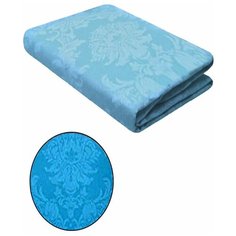 Простынь "Миланика" Аквамарин Жаккард ПР, поплин, 100% хлопок, 200*200*20см. Milanika