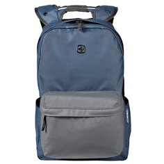 Рюкзак Wenger 14, с водоотталкивающим покрытием, синий/серый, 28x22x41 см, 18 л, шт 605035