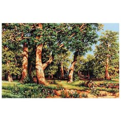 08.018 Набор для вышивания Палитра Дубовая роща43х26см
