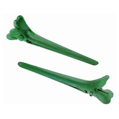 Зажим для волос DEWAL зеленый , металл, 5,5 см 12 шт/уп DEWAL MR-CL2415 green