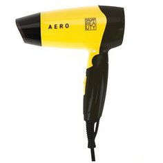 Фен DEWAL BEAUTY Aero Yellow, дорожный, жёлтый, 1400 Вт, 1 насадка DEWAL BEAUTY MR-HD1002-Yellow