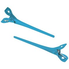 Зажим для волос DEWAL голубой, металл, 5,5 см 12 шт/уп DEWAL MR-CL2416 blue