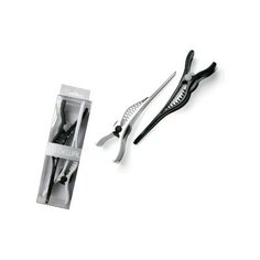 Зажим для волос DEWAL черно/белые, пластик, 2 шт/уп DEWAL MR-CL2523