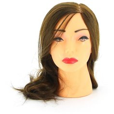 Голова учебная DEWAL"шатенка", протеин. волосы 30-40 см DEWAL MR-FI-2022M-6