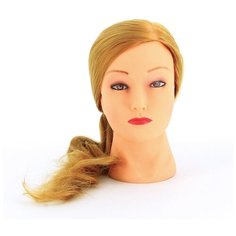 Голова учебная DEWAL"блондинка", протеин.волосы 50-60 см DEWAL MR-FI-2021L-408