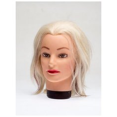 Голова учебная DEWAL"блондинка", натурал.волосы 20-30 см DEWAL MR-M-4151K