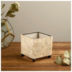 Подсвечник "Кемай" 9х9х9 см ракушка 5013820 Сима ленд