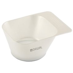 Чаша для краски DEWAL, белая, с ручкой, квадратная, с резинкой на дне 300 мл DEWAL MR-JPP151L