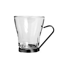 Чашка с метал. подстаканником 220 мл, прозрачный, Bormioli Rocco 4.421