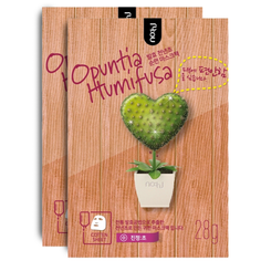 NO:HJ OPUNTIA HUMIFUSA Маска коллагеновая для лица расслабляющая с экстрактом опунции 2 шт. Nohj