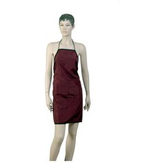 Фартук мастера DEWAL для стрижки"Буквы", нейлон,бордовый 66X82 см DEWAL MR-BF18Red