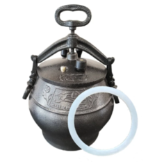 Афганский казан Rashko Baba 5 л (черный)+силиконовая прокладка