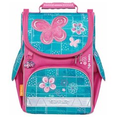 TIGER FAMILY Ранец TIGER FAMILY для начальной школы, Nature Quest, Bubbly Butterfly, 35х31х19 см, 270207