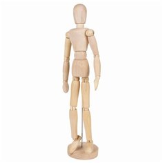 Манекен (кукла) человека Brauberg художественный ART, женский, дерево, высота 30 см. (191290)