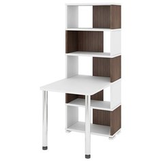 Компьютерный стол Мэрдэс Домино СБ-10М-5, ШхГ: 70х105 см, цвет: белый жемчуг/шамони/белый жемчуг Merdes