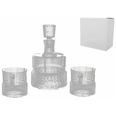 Набор для виски 3 предмета (графин 850 мл + 2 стакана по 380 мл) Rona "Premium" / 139161