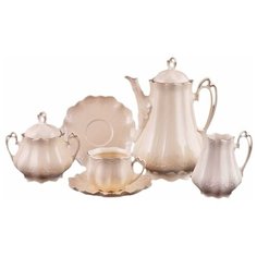 Чайный сервиз на 6 персон 15 предметов Leander "Виктория /Элегант /Отводка платина /СК" / 158546