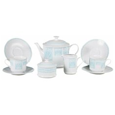 Чайный сервиз на 6 персон 15 предметов Leander "Сабина /Голубой орнамент" / 159128