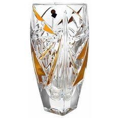 Ваза для цветов 30 см Bohemia Jihlava "Princess /С золотом" хрусталь Йиглава / 148201