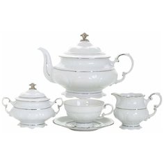 Чайный сервиз на 6 персон 15 предметов Leander "Соната /Отводка платина" / 158224
