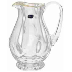 Кувшин для воды 1,5 л Crystalex CZ s.r.o. "Отводка золото" / 021846